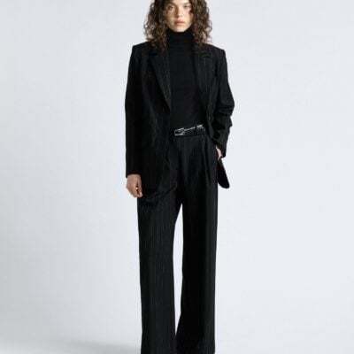 Cue Pinstripe Wide Leg Pant - Image 2