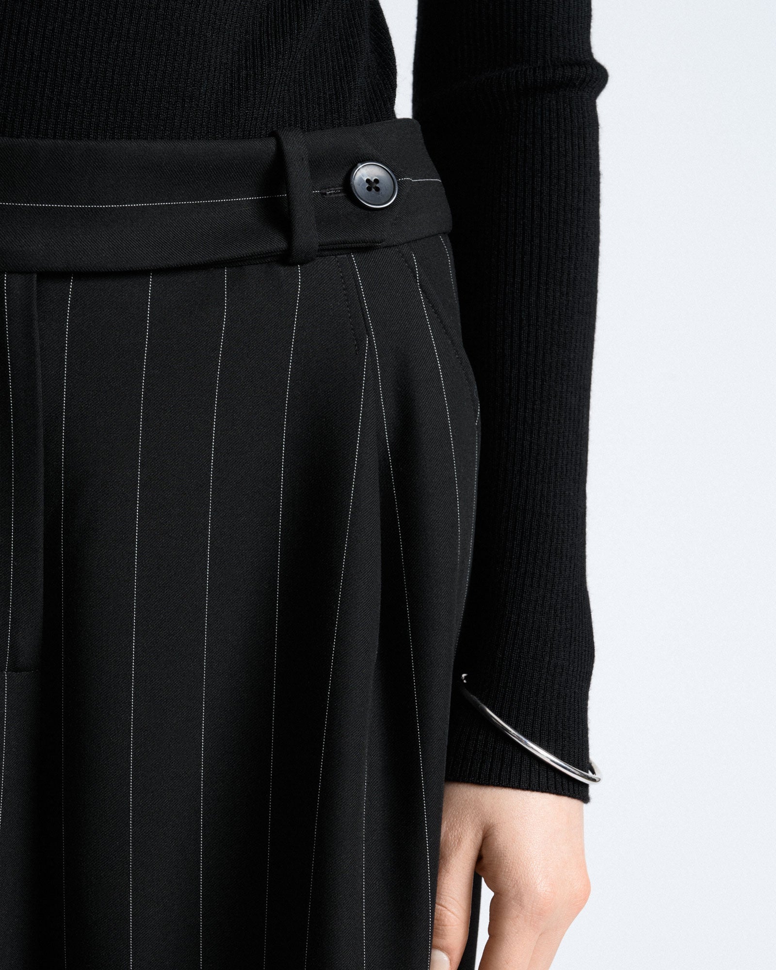 MNCUE260826054018105_3 Cue Pinstripe Wide Leg Pant - Image 3