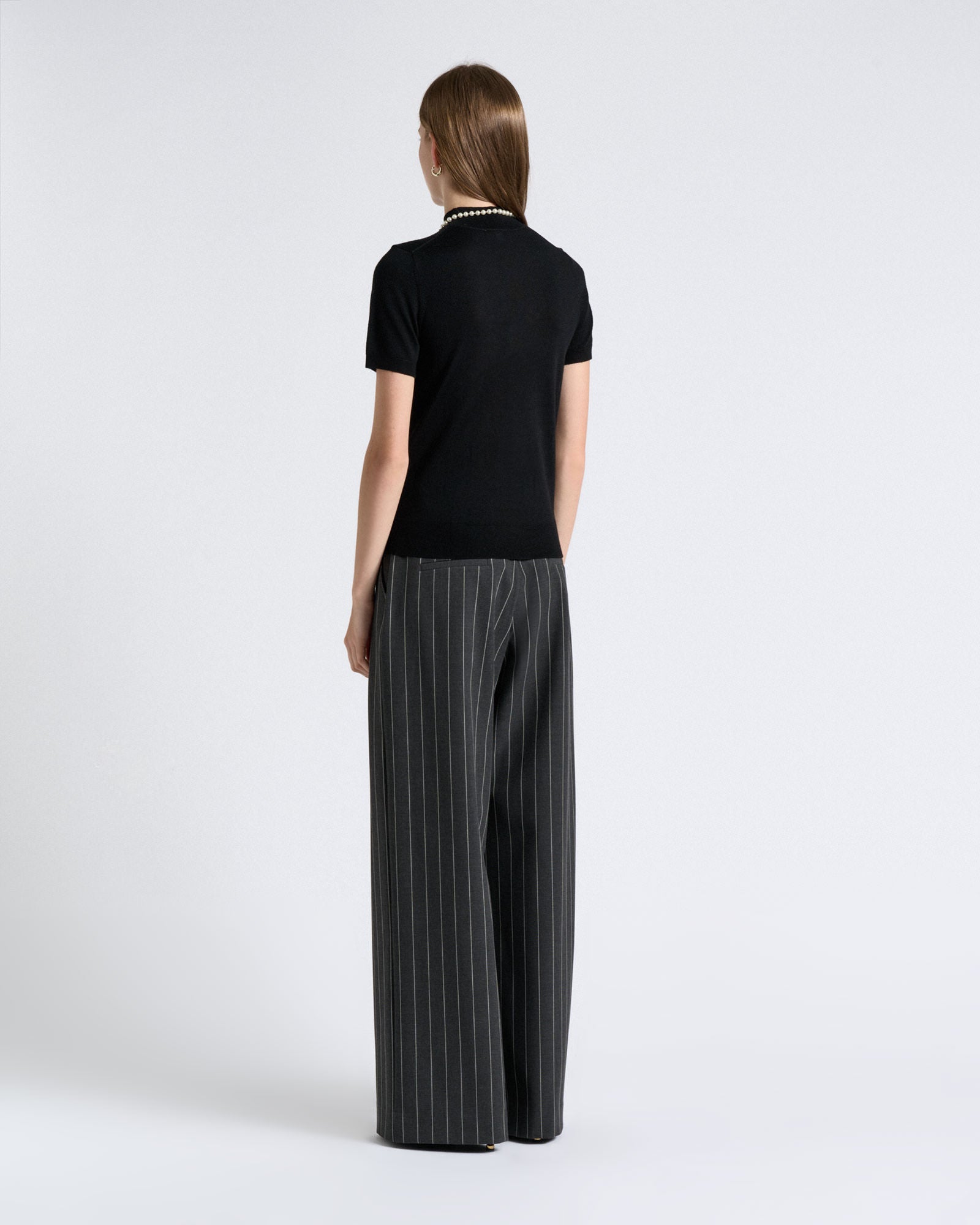 Cue Merino Short Sleeve Mock Neck Knit - Image 3