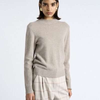 Cue Merino Cashmere Blend Mock Neck Knit - Image 1