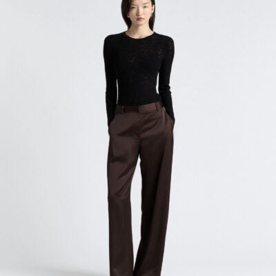 Cue Matte Satin Viscose Wide Leg Pant - Image 2