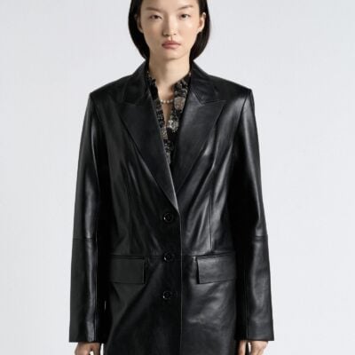 Cue Leather Coat - Image 2