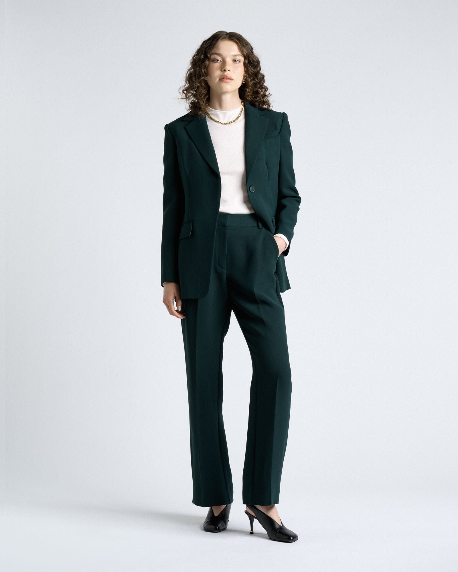 Cue Jade Double Weave Boot Leg Pant - Image 2