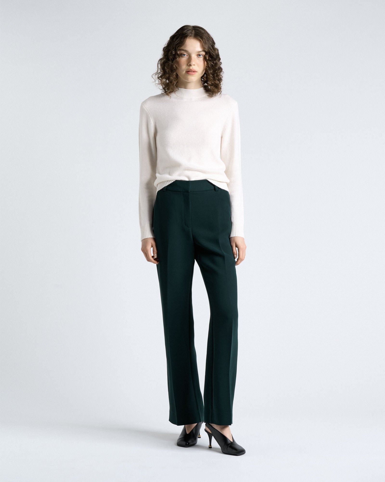 Cue Jade Double Weave Boot Leg Pant - Image 3