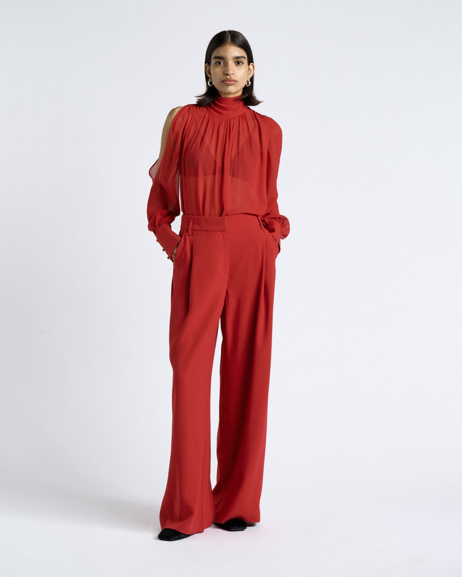 Cue Georgette Split Sleeve Top - Image 3