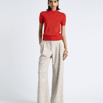 Cue Fine Gauge Short Sleeve Mock Neck - Image 2