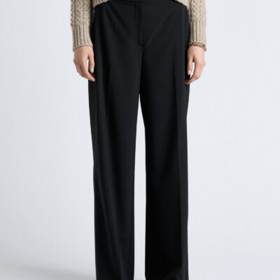 Cue European Stretch Suiting Straight Leg Pant - Image 1