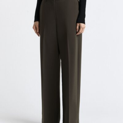 Cue Double Weave Wide Leg Pant - Image 1