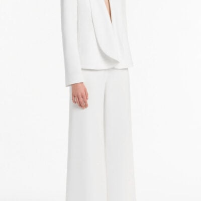 Carla Zampatti White Shawl Collar Jacket - Image 2