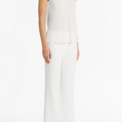Carla Zampatti White Georgette Scoop Neck Cami - Image 2