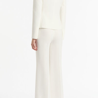 Carla Zampatti White Crepe Single Breasted Jacket - Image 2