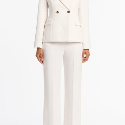 Carla Zampatti White Crepe Florence Jacket - Image 1