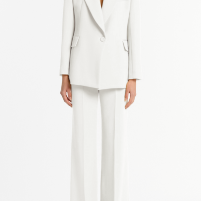 Carla Zampatti White Crepe Classic Jacket - Image 1