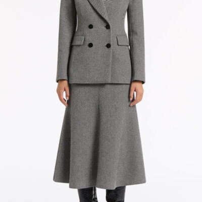 Carla Zampatti Twill Coating Double Breasted Blazer - Image 1
