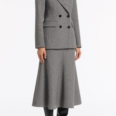 Carla Zampatti Twill Coating Double Breasted Blazer - Image 2