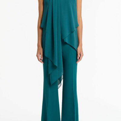 Carla Zampatti Serpentine Georgette Tie Top - Image 1