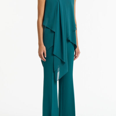Carla Zampatti Serpentine Georgette Tie Top - Image 2