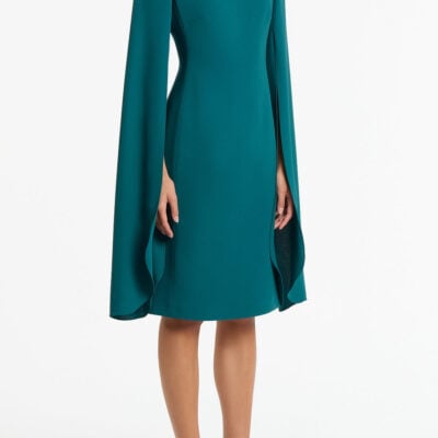 Carla Zampatti Serpentine Crepe Lovero Midi Dress - Image 2
