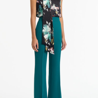 Carla Zampatti Serpentine Crepe Bootleg Pant - Image 2