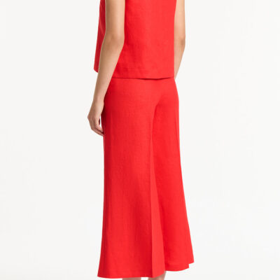 Carla Zampatti Scarlatto Linen Tank Top - Image 2