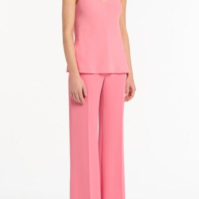 Carla Zampatti Rose Pink Georgette Scoop Neck Cami - Image 2