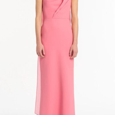 Carla Zampatti Rose Pink Georgette Scarf - Image 1