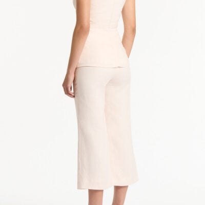 Carla Zampatti Rosa Linen V-neck Wrap Top - Image 2