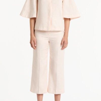 Carla Zampatti Rosa Linen Box Sleeve Shirt - Image 1