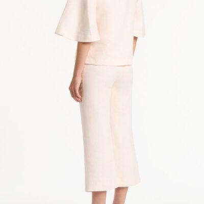 Carla Zampatti Rosa Linen Box Sleeve Shirt - Image 2