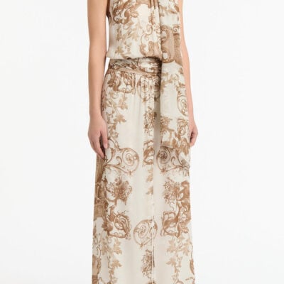 Carla Zampatti Renaissance Georgette Halter Dress - Image 2
