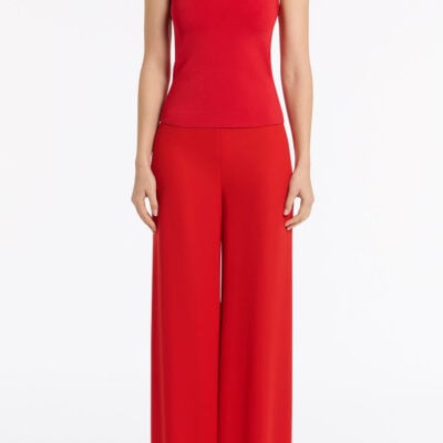 Carla Zampatti Red Milano Knit Tank - Image 1