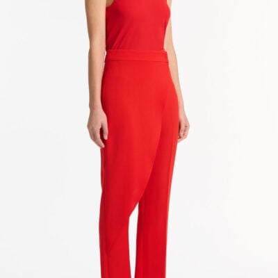 Carla Zampatti Red Georgette Scoop Neck Cami - Image 2