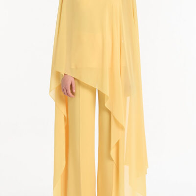 Carla Zampatti Pollen Georgette Cascata Wrap - Image 1