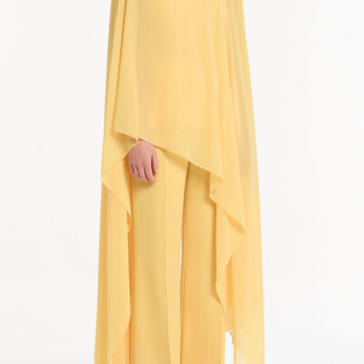 Carla Zampatti Pollen Georgette Cascata Wrap - Image 2