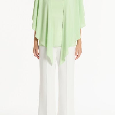 Carla Zampatti Peridot Georgette Cascata Top - Image 1