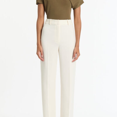 Carla Zampatti Palm Matte Jersey Off-shoulder Top - Image 1