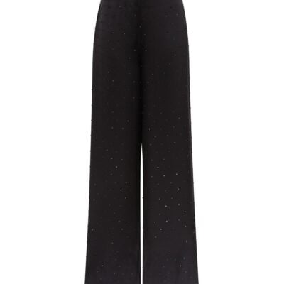 David Koma Star Rhinestone Wide Leg Trousers - Image 1