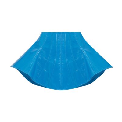 David Koma Flounce Hem Mini Leather Skirt - Image 1