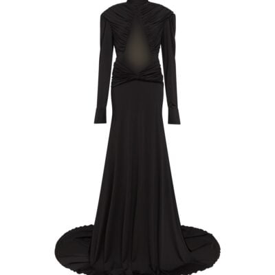 David Koma Cutout Detail Long Sleeve Gown - Image 1