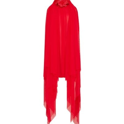 David Koma 3d Flower and Drape Mini Dress - Image 1