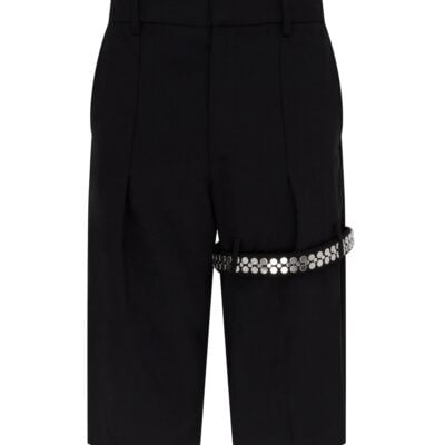 David Koma Wide Leg Tailored Shorts With Garter - Image 1