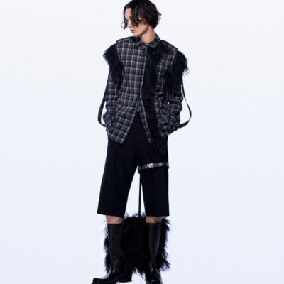 David Koma Wide Leg Tailored Shorts With Garter - Image 2