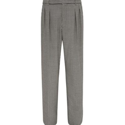 David Koma Wide Leg Houndstooth Tuxedo Trousers - Image 1