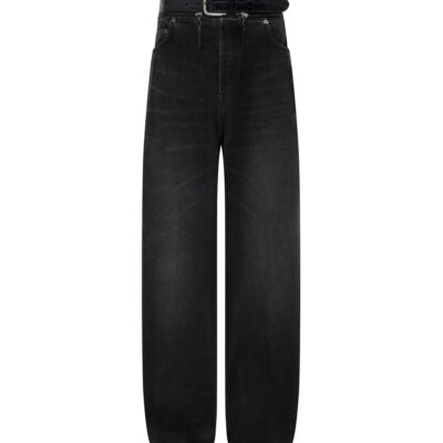 David Koma Wide Leg Belt Jeans - Image 1
