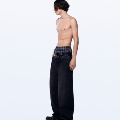 David Koma Wide Leg Belt Jeans - Image 2