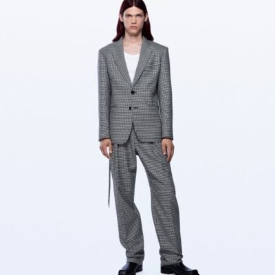 David Koma Single Breasted Houndstooth Jacket - Image 2