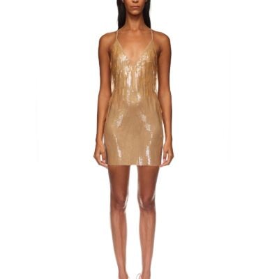 David Koma Sequin Embroidered Cami Mini Dress - Image 2