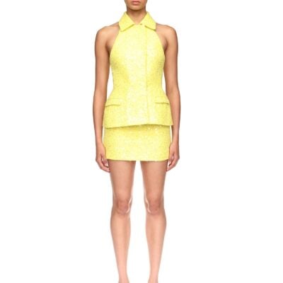 David Koma Sequin Boucle Mini Skirt - Image 2