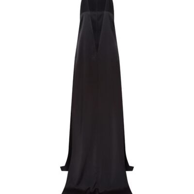 David Koma Satin V Neck Maxi Tunic - Image 1