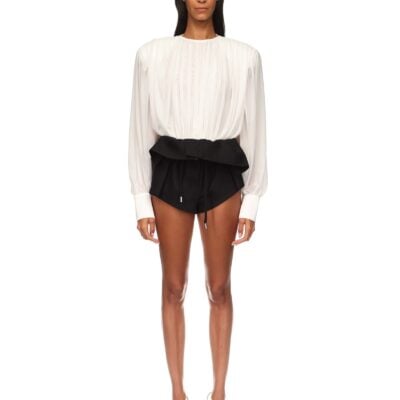 David Koma Ruched Blouse Bodysuit - Image 2